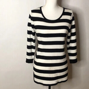 Black and white sweater.  Size Large sweater.